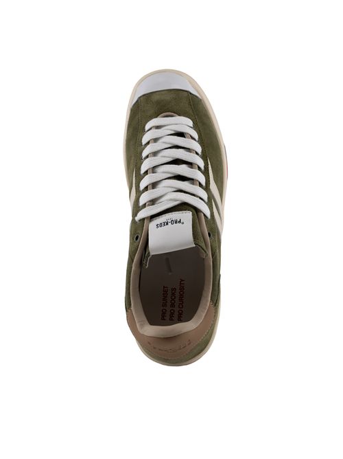 Sneakers Court Ace in suede Verde Muschio/Crema PRO-KEDS | C225CLMSL81501XWVERDE MUSCHIO/CREMA